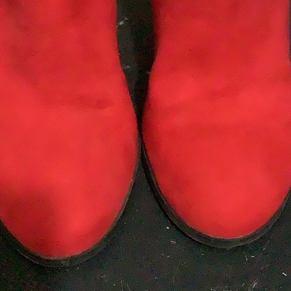 Thalia Sodi Red Ankle Booties with Glossy Finish - Picture 8 of 8